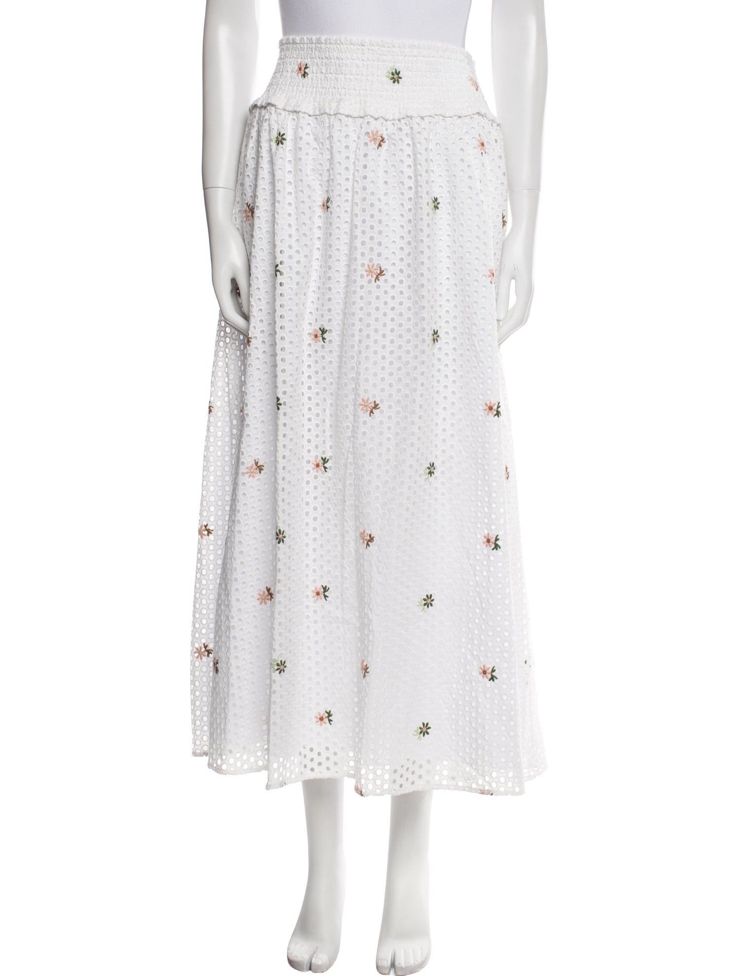 Hill House Home Floral Print Midi Length Skirt